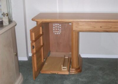 Desks with charging dock and usb outlet