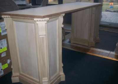 cacace desk raw unifinished