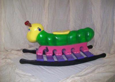 Multi-colored Caterpillar Rocking Horse