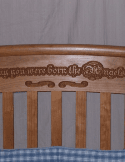 cherry wood cnc engraving
