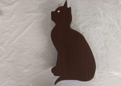 Cat shaped cutting board