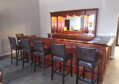 Custom Solid Hardwood Cherry Bar